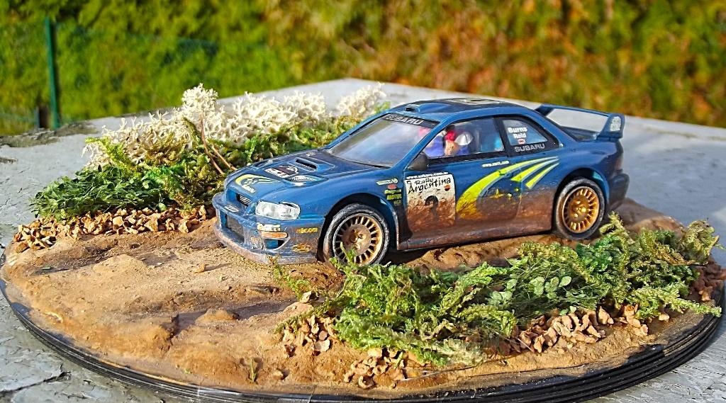 Diorama Subaru Impreza S6 WRC R. BURNS Argentine 2000, Ophalen, Gebruikt, 1:35 tot 1:50, Diorama