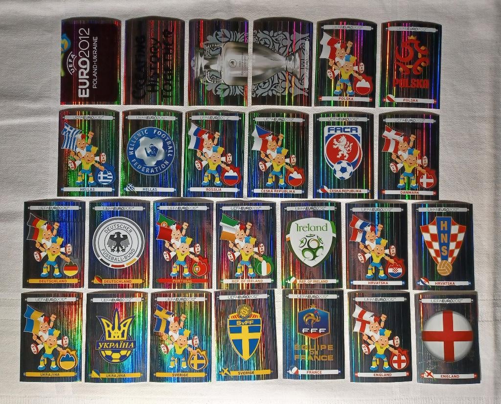 Emblemen Euro 2012, Ophalen of Verzenden, Zo goed als nieuw, Meerdere stickers