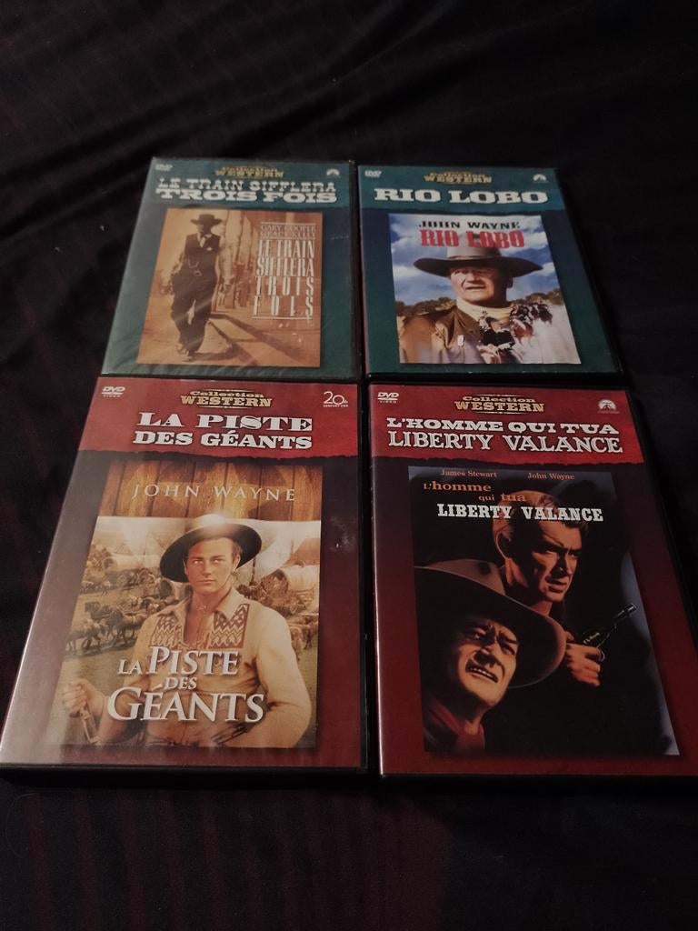 A vendre lot de 4 DVD de la collection Western, À partir de 9 ans, Enlèvement ou Envoi, Comme neuf, Action