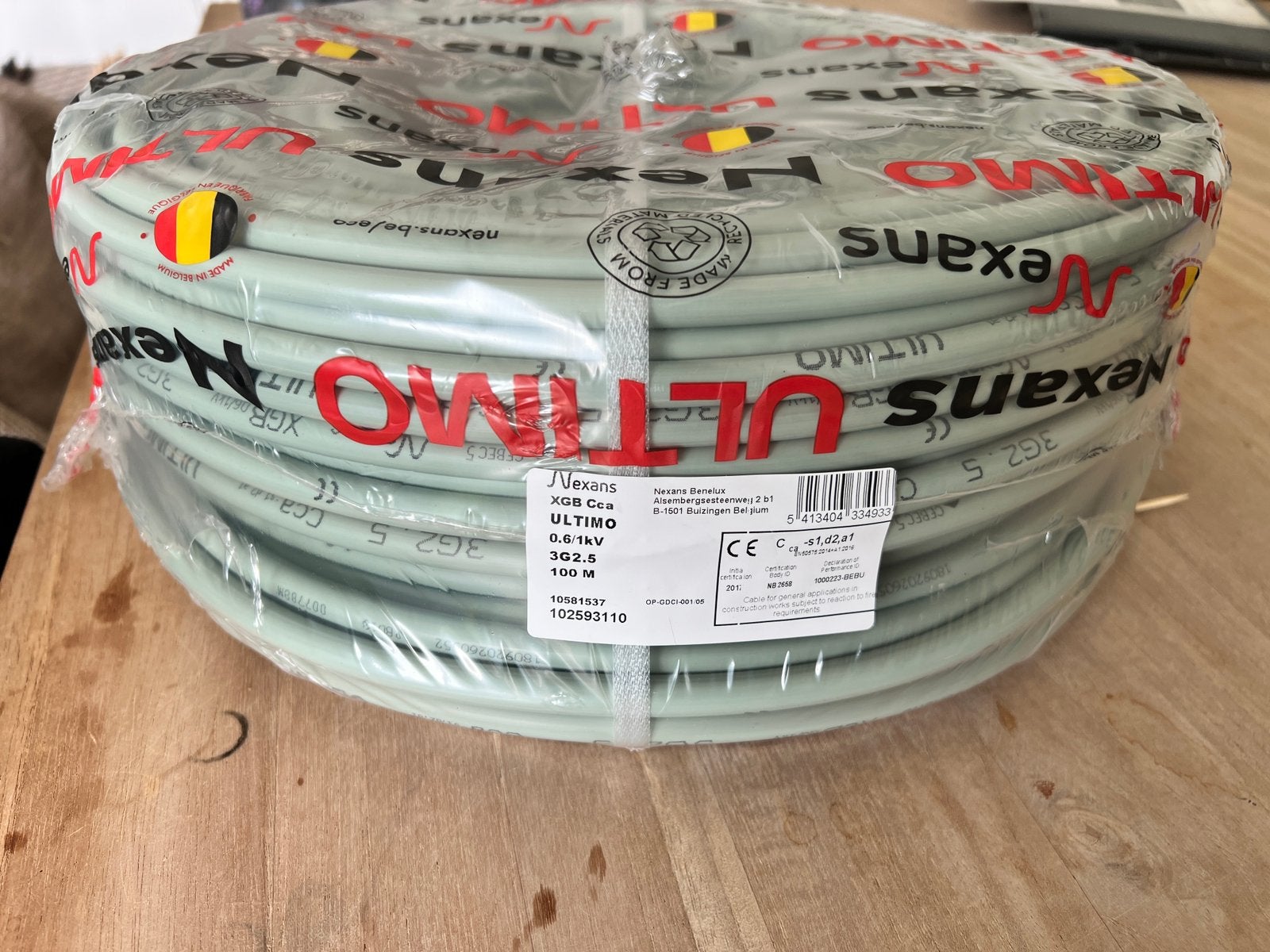 XGB 3G2,5, Doe-het-zelf en Bouw, Ophalen, Nieuw