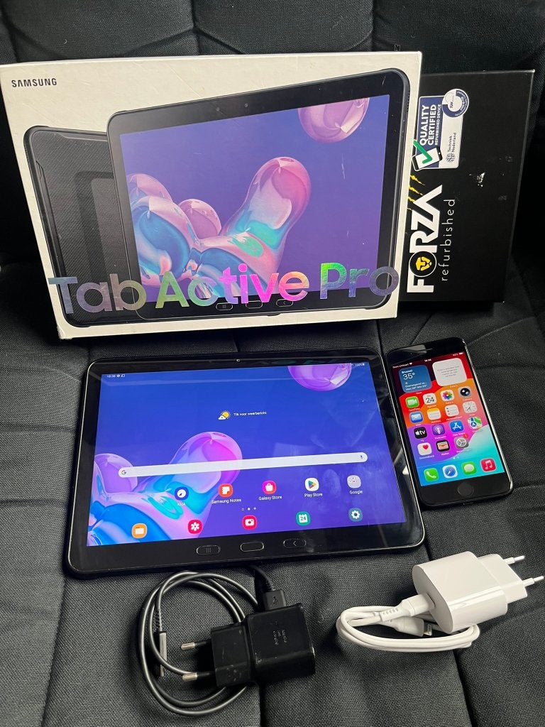 Samsung Galaxy Tab Active Pro tablet & Iphone SE (2020), Computers en Software, 10 inch, Gebruikt, Ophalen of Verzenden, Samsung