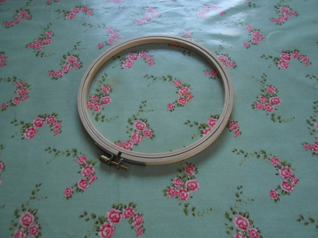 houten borduurring 20 cm, Hobby en Vrije tijd, Ophalen of Verzenden