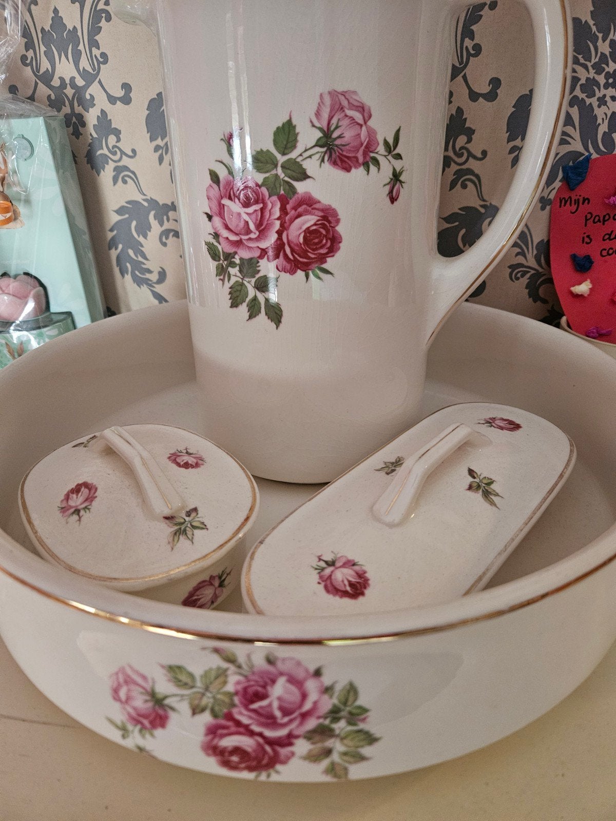 Vintage lampetset, Ophalen