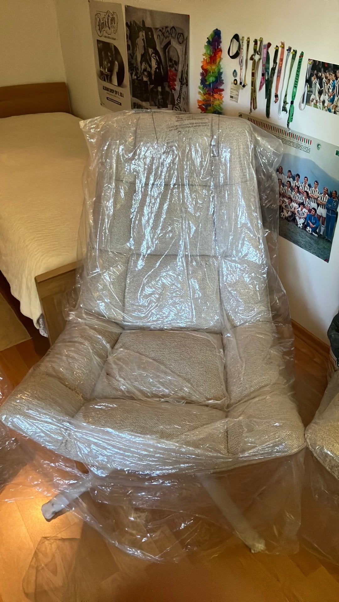 2splinter nieuwe fauteuilles met hockers, Huis en Inrichting, Fauteuils, Ophalen, Nieuw