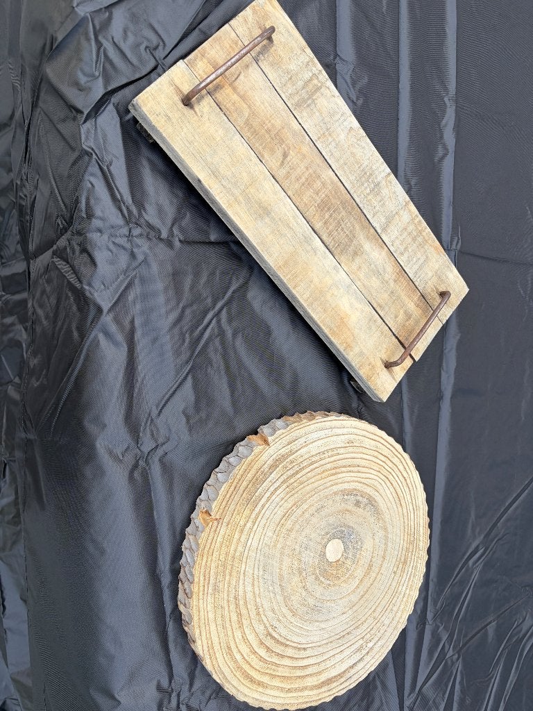 Plateaux et rondeaux en bois, Comme neuf, Bricolage, Enlèvement, Bois