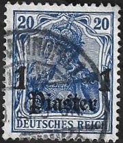 1 Postzegel Levant [Duitse postkantoren in Turkije] 1905, Enlèvement ou Envoi, Empire allemand, Affranchi