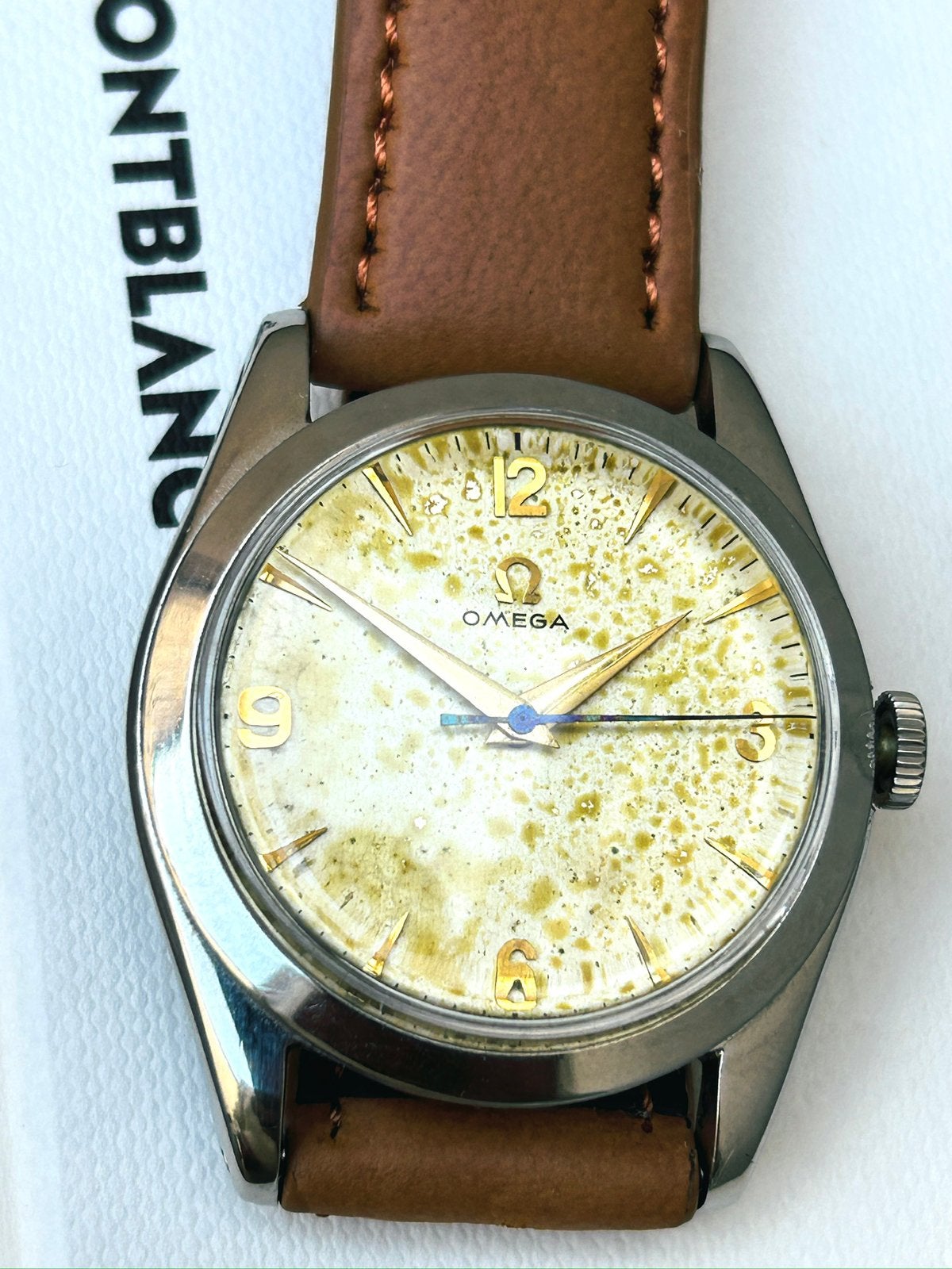 Vintage Omega (années 1950) — Cal. 420 — 34,5 mm — Révisé, Enlèvement ou Envoi, Omega
