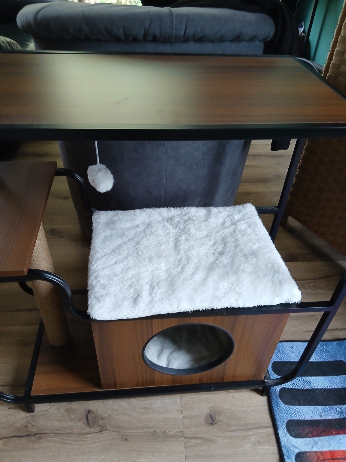 kattenhuisje  met krabpaal, Computers en Software, Laptoptafels, Ophalen of Verzenden, Nieuw