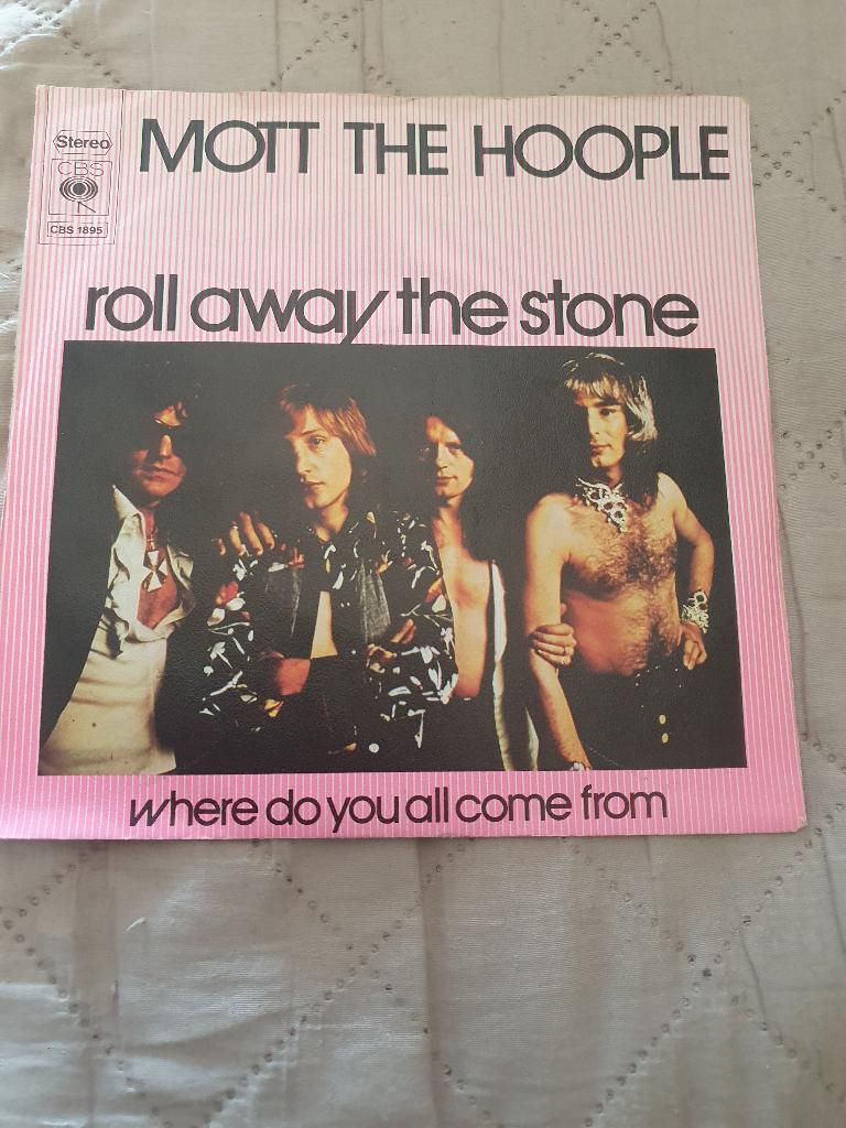 S - Mott The Hoople – Roll Away The Stone - 1973, Enlèvement ou Envoi, Comme neuf, Pop