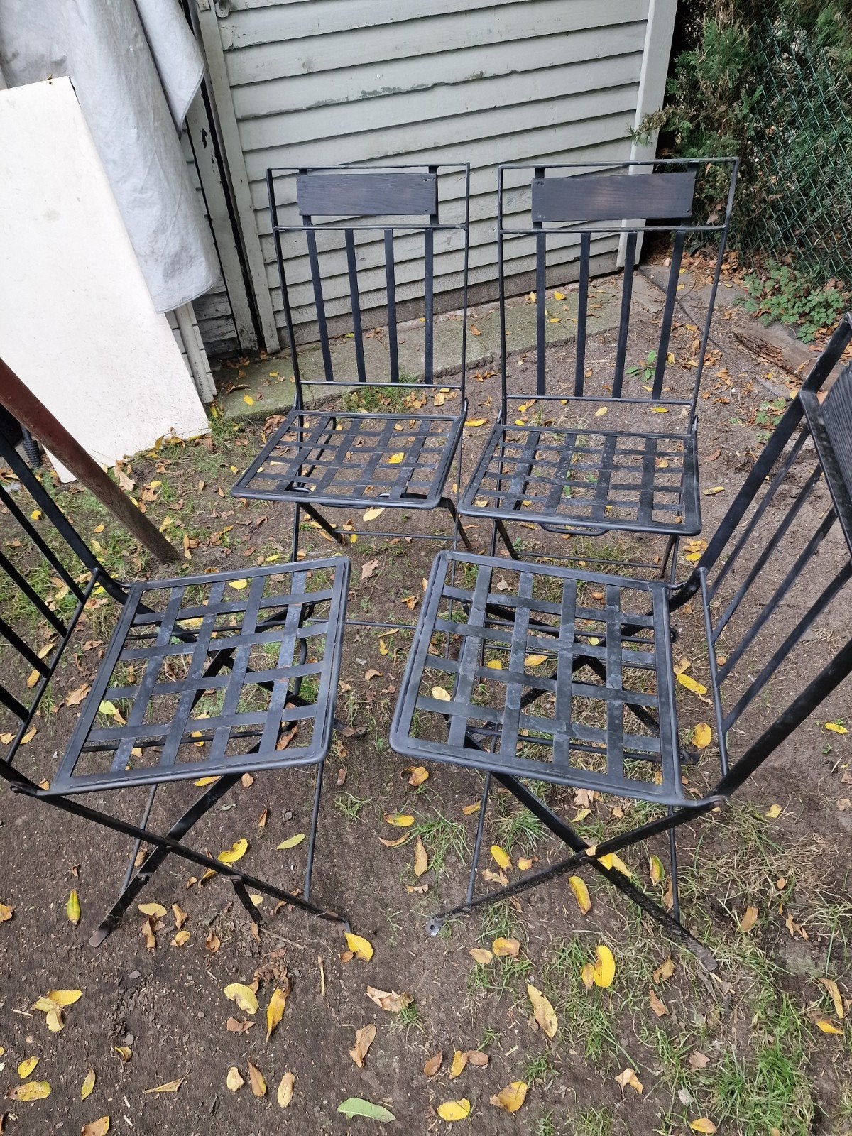 tuinstoelen ijzer, Tuin en Terras, Tuinstoelen, Ophalen, Gebruikt, Metaal, Inklapbaar