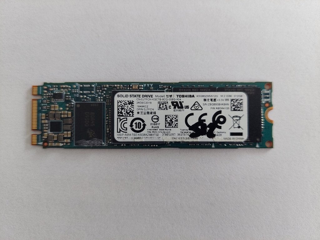 Disque SSD M2 SATA 6 Gbps de 512 Go, Informatique & Logiciels, Toshiba, Enlèvement ou Envoi, Interne, 512 GB