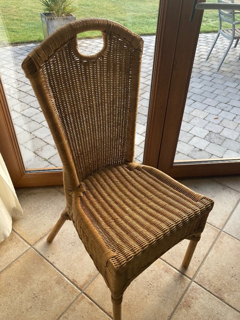 Chaise en rotin très bon état., Osier ou Rotin, Autres couleurs, Enlèvement, Utilisé