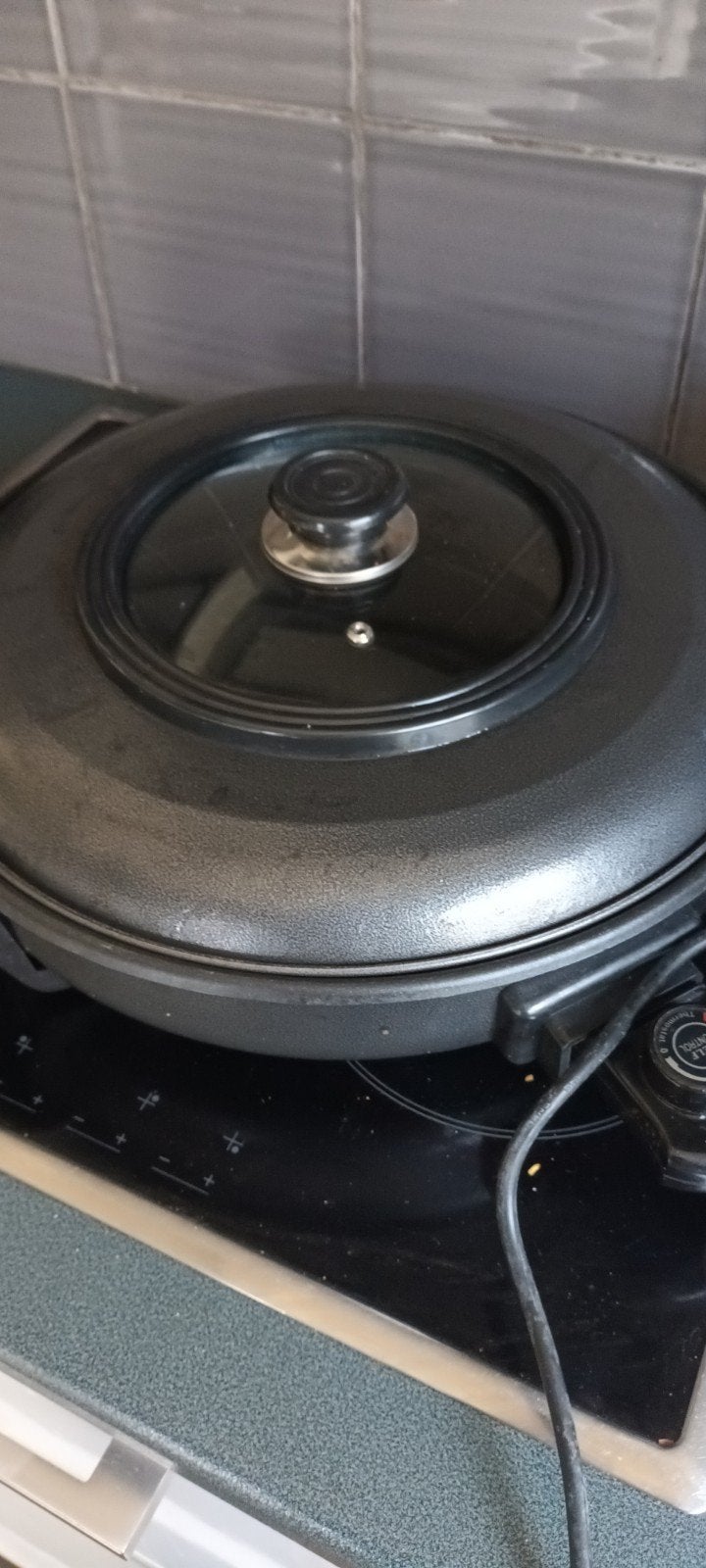 Paella, teppanyaki pan, Ophalen