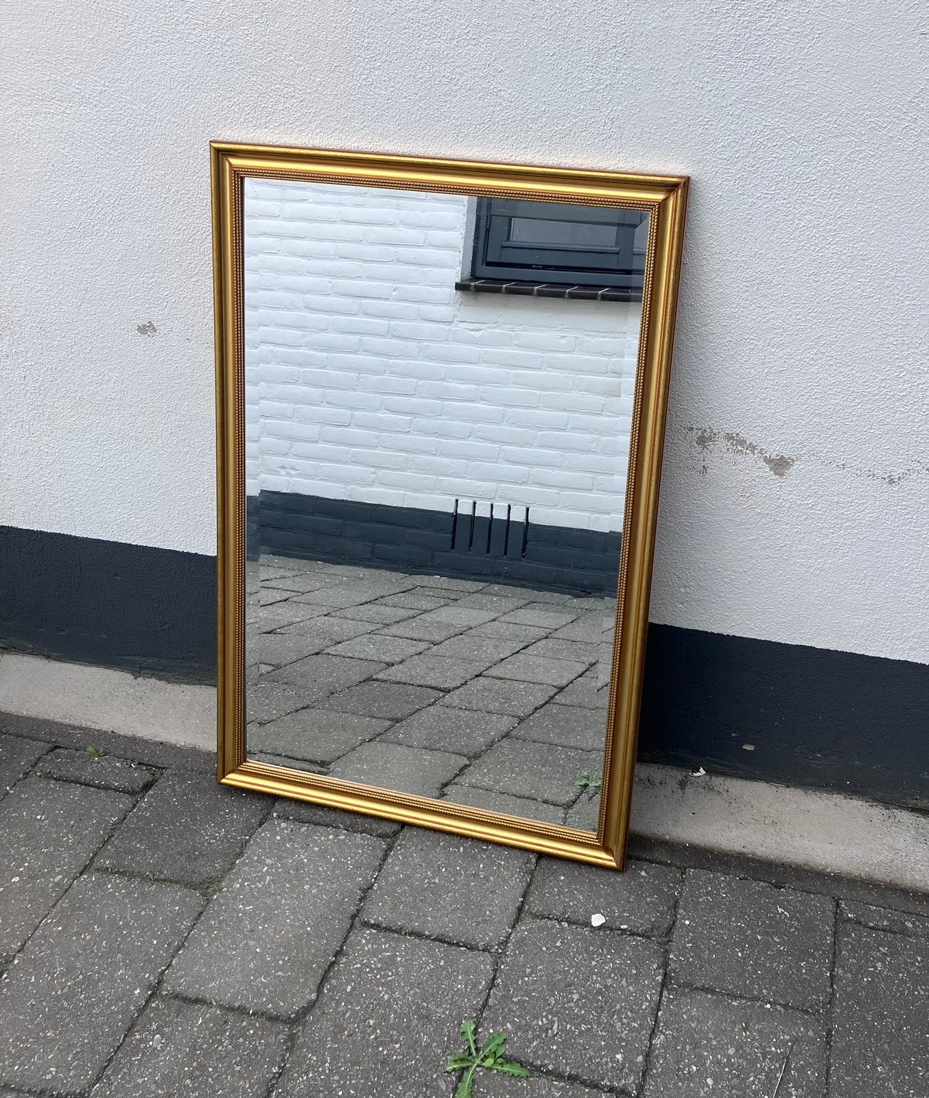 Prachtige klassieke / vintage gouden spiegel, Maison & Meubles, Accessoires pour la Maison | Miroirs, Moins de 100 cm, Comme neuf