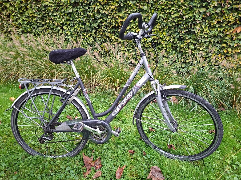 AluLichtgewicht damesfiets Oxford met vlinderstuur, Gebruikt, Velgrem, Versnellingen, 50 tot 53 cm