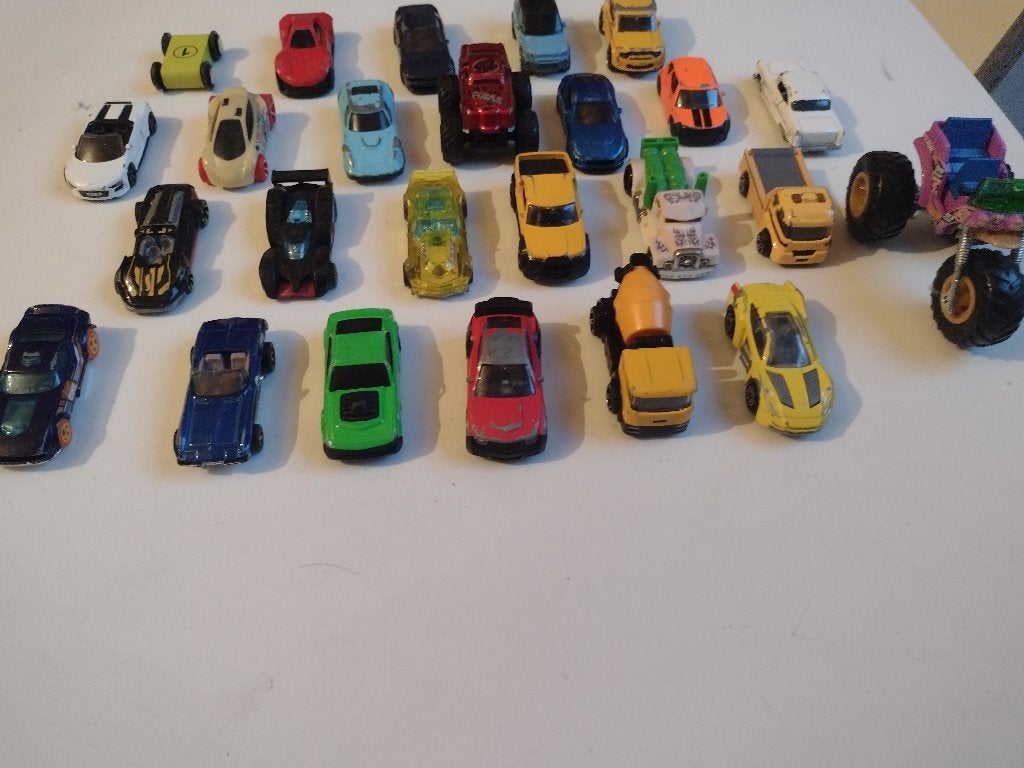 Lot van 22 speelgoedauto's en voertuigen, Enlèvement, Utilisé, Autres types