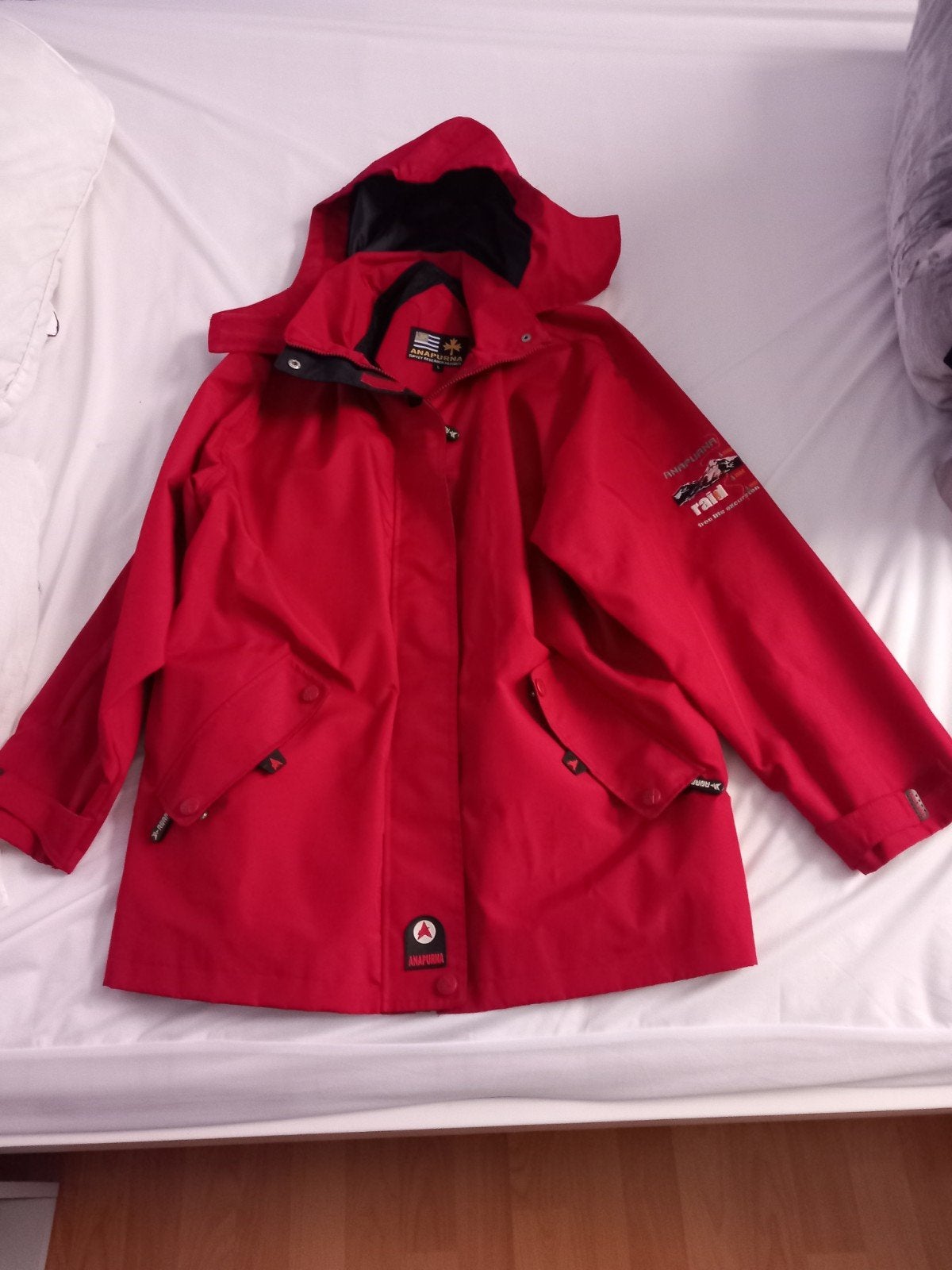 veste mixte coupe vent et pluie rouge Taille L, Vêtements | Femmes, Enlèvement, Porté, Anapurna, Taille 42/44 (L)