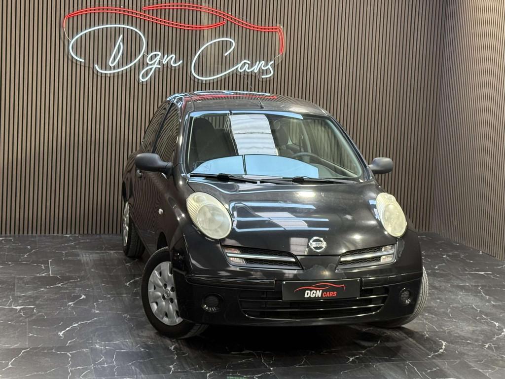 Nissan Micra 1.2i 16v Acenta (bj 2006), Stof, Gebruikt, 4 cilinders, Zwart