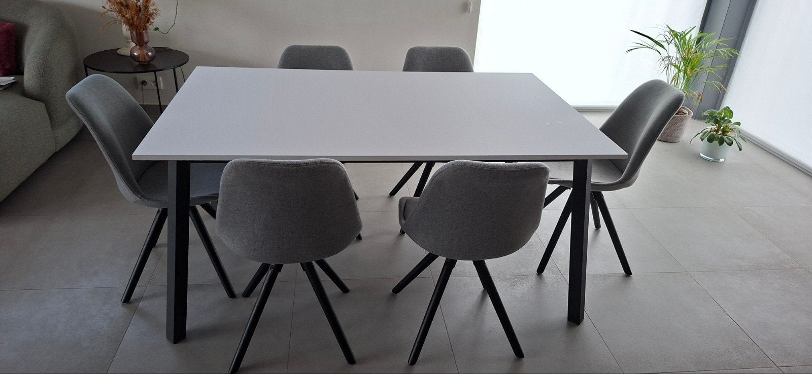 eettafel 160x100 of 250x100, Huis en Inrichting, Tafels | Eettafels, Ophalen, 100 tot 150 cm, Zo goed als nieuw, Vijf personen of meer