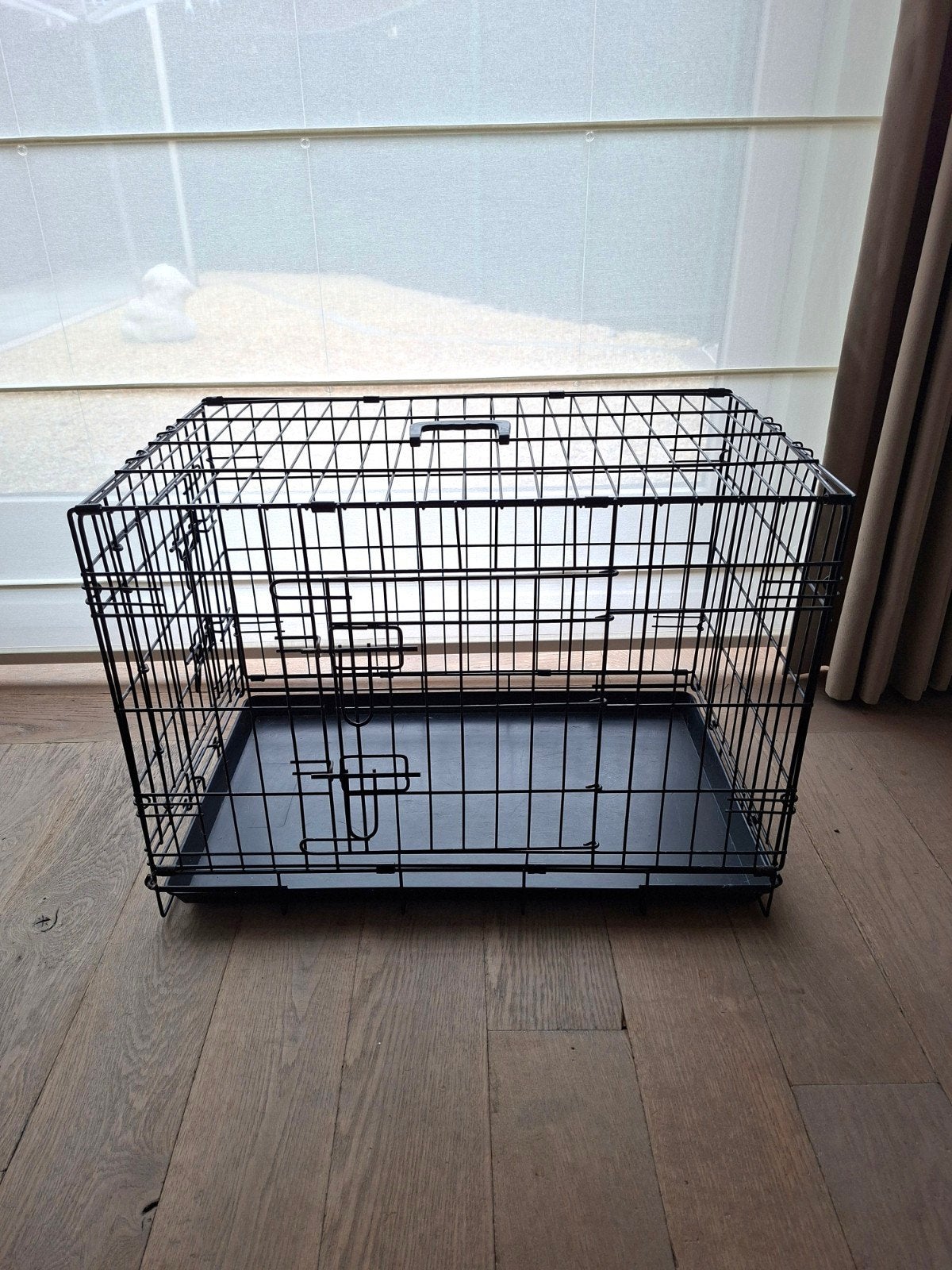bench voor middelgrore en kleine honden zwart, Ophalen