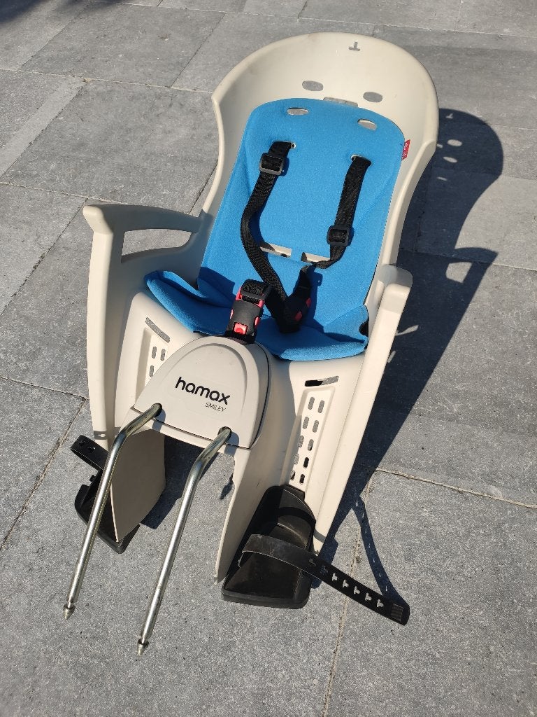 PORTE-BÉBÉ HAMAX SMILEY, Vélos & Vélomoteurs, Repose-pieds, Comme neuf, Enlèvement, Hamax