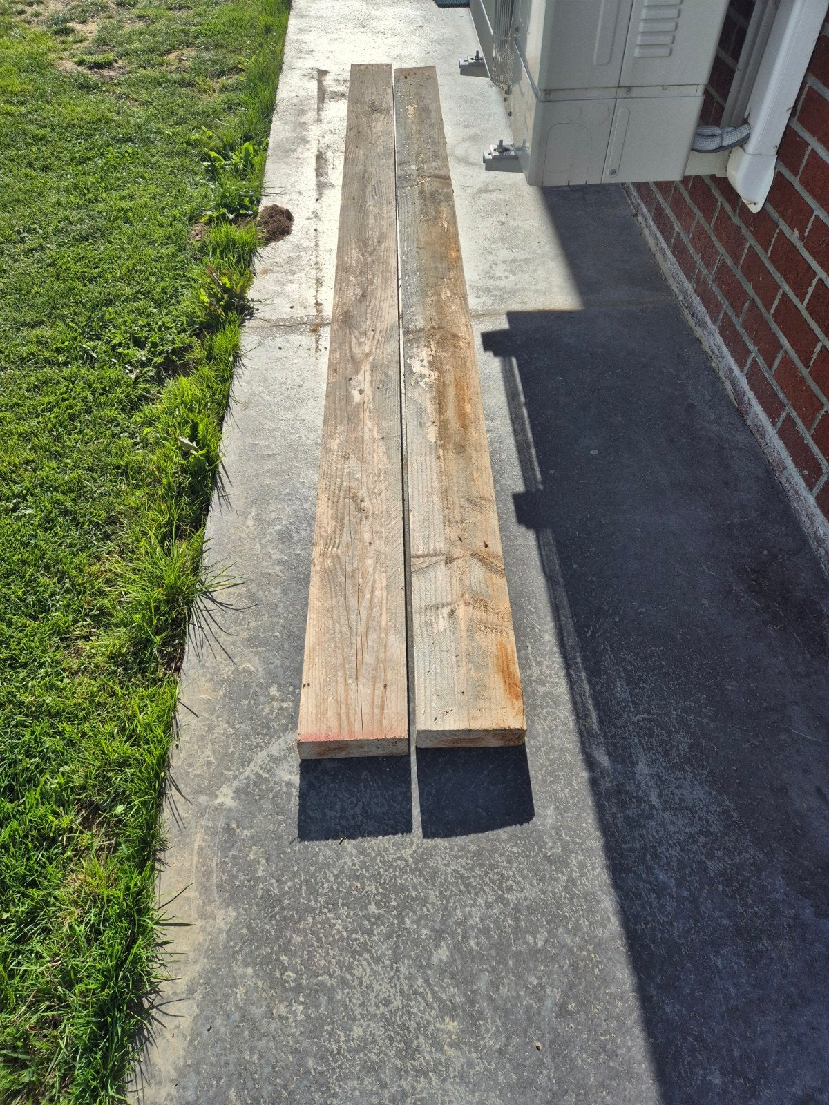 2 poutres en bois, Enlèvement, 250 cm ou plus, Poutres