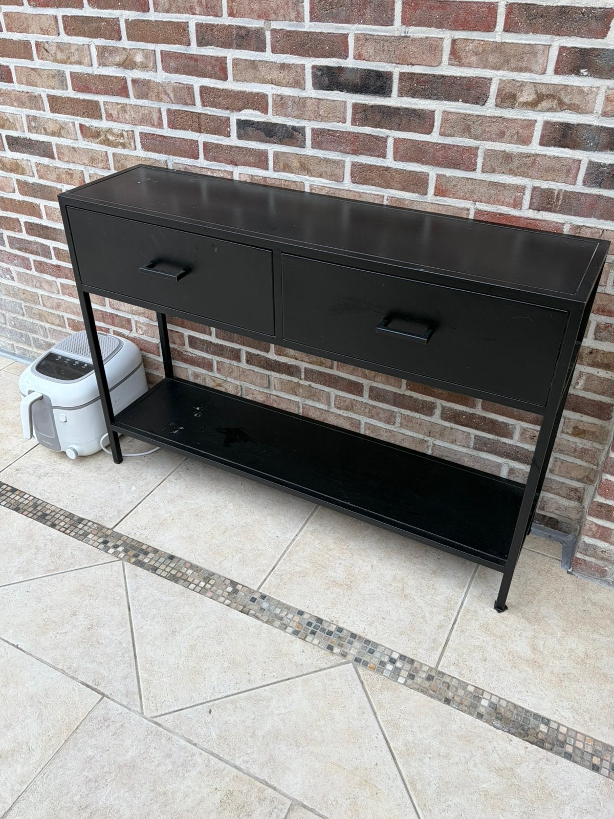 Metale lade tafel, Enlèvement, Comme neuf