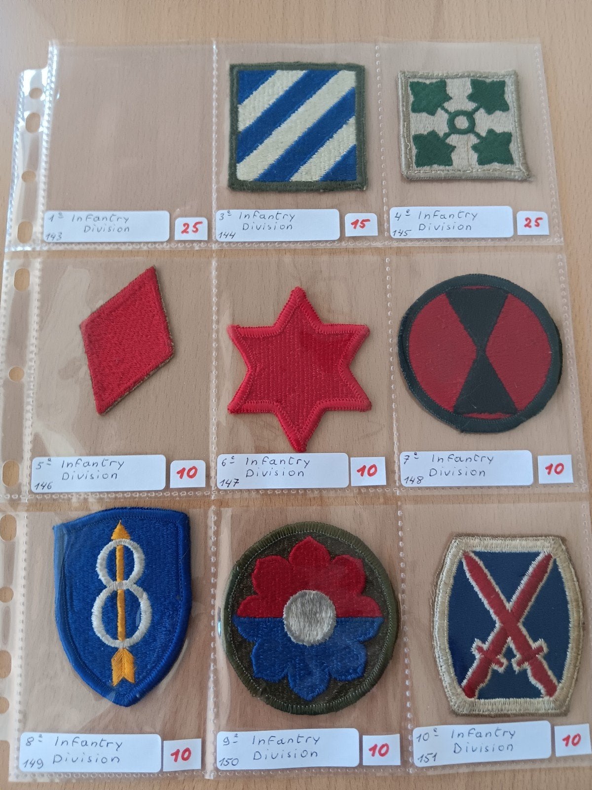 Us ww2 patches, Ophalen of Verzenden