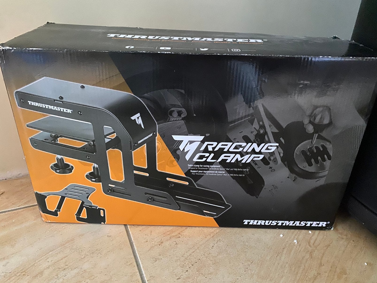 Thrusmaster Racing Clamp - Support Shifter / Hanbrake, Games en Spelcomputers, Houder/standaard, Ophalen of Verzenden, Zo goed als nieuw