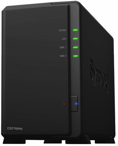 NAS Synology DS216play, Computers en Software, NAS, Ophalen, Zo goed als nieuw