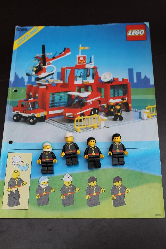 Centre de contrôle des incendies Lego 6389, caserne de pompi, Enlèvement ou Envoi, Lego, Ensemble complet, Utilisé