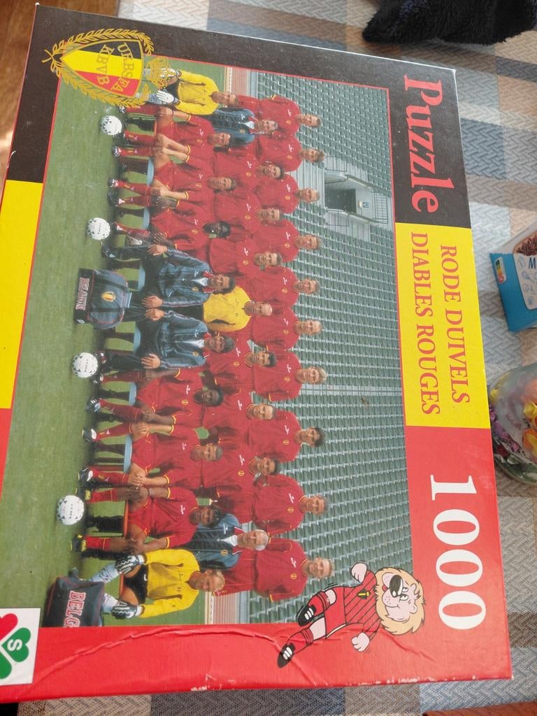 Vintage puzzel  voetbal, Verzamelen, Ophalen of Verzenden