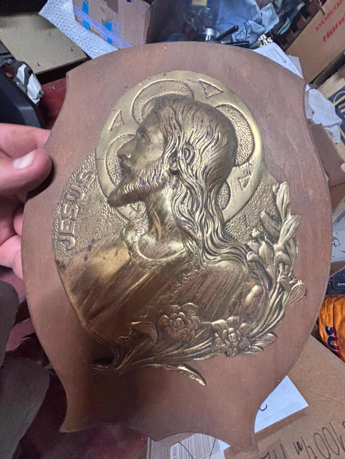 Plaquette met mooie Jezus, Ophalen of Verzenden