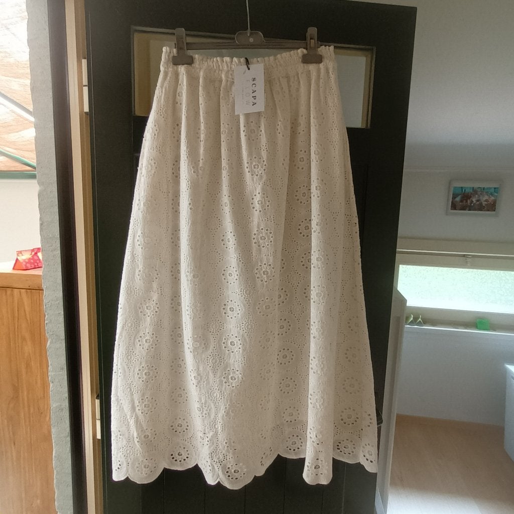 Katoenen rok SCAPA maat 40 NIEUW, Kleding | Dames, Maat 38/40 (M), Scapa, Verzenden, Wit
