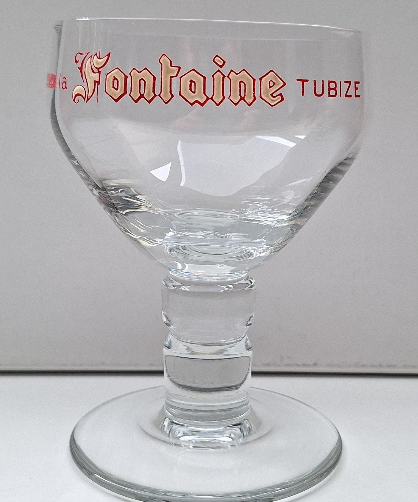 Brasserie De La Fontaine,  glas Trappist type Orval, Verzamelen, Biermerken, Ophalen of Verzenden
