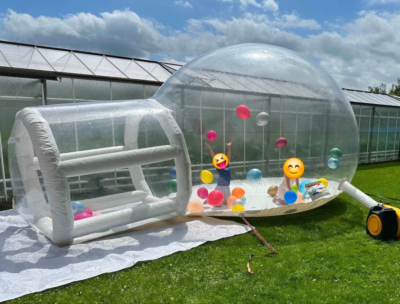Ballonhouse/ dome te koop, Enfants & Bébés, Jouets | Extérieur | Coussins gonflables, Enlèvement