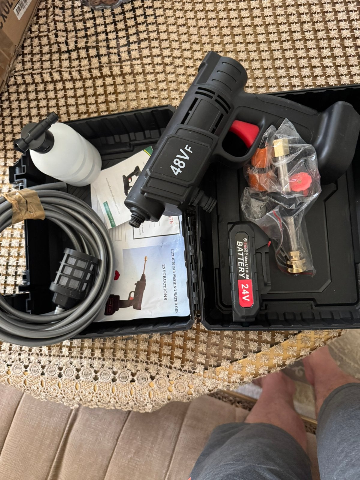 Kit de lavage auto avec batterie, Enlèvement ou Envoi, Neuf