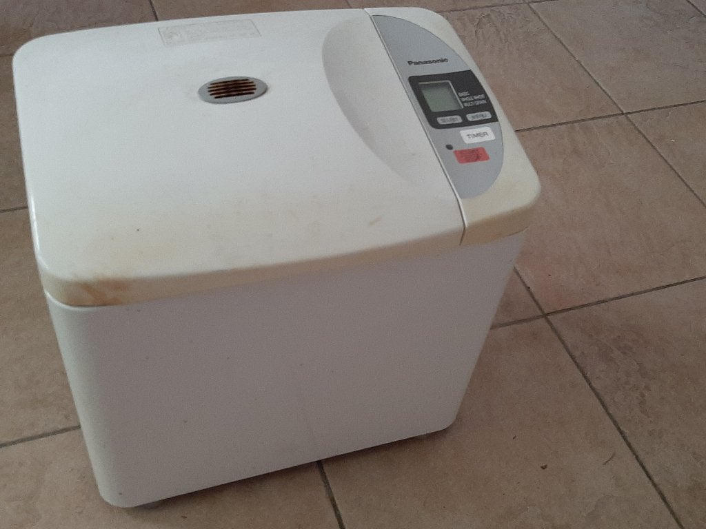 Roodbakmachine panasonic, Elektronische apparatuur, Broodbakmachines, 400 tot 800 gram deeg, Ophalen, Gebruikt, Met timer