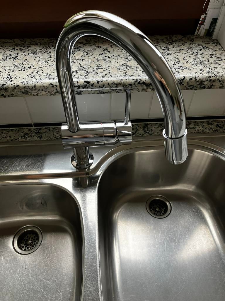 Keukenkraan Grohe C-uitloop, uittrekbaar, Huis en Inrichting, Keuken | Keukenelementen, Ophalen, Zo goed als nieuw