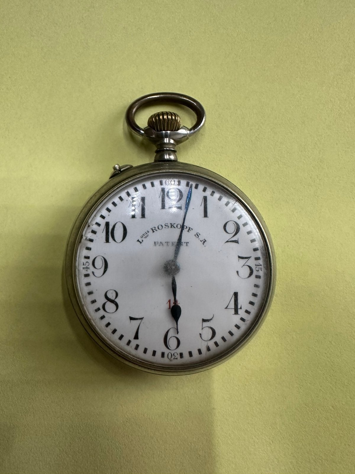 Louis roskopf S.A patent. Montre a gousset ancien, Avec chaîne, Autres marques, Autres matériaux, Montre de poche