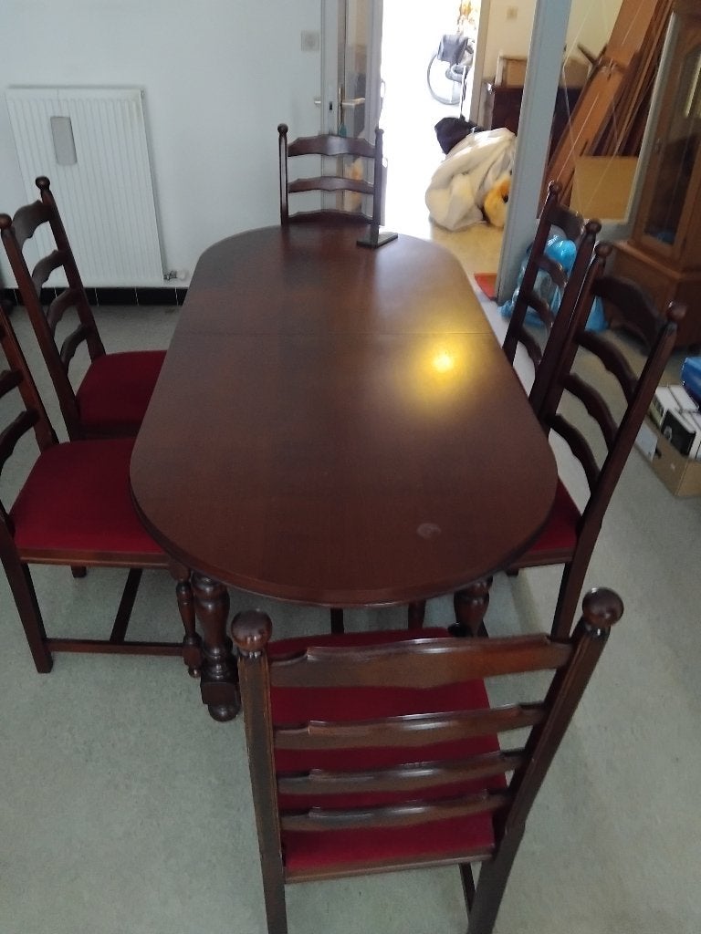 Eetkamer, Huis en Inrichting, Ophalen, Gebruikt, Mechelse stijl, 6 tot 8 stoelen