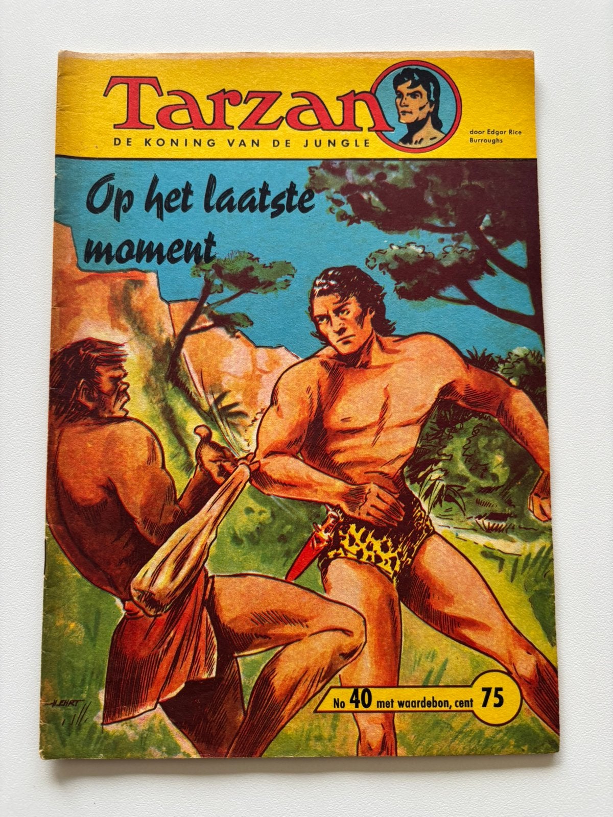 Tarzan strip nr 40 Op het laatste moment. In zwart wit!, Eén comic, Ophalen, Zo goed als nieuw