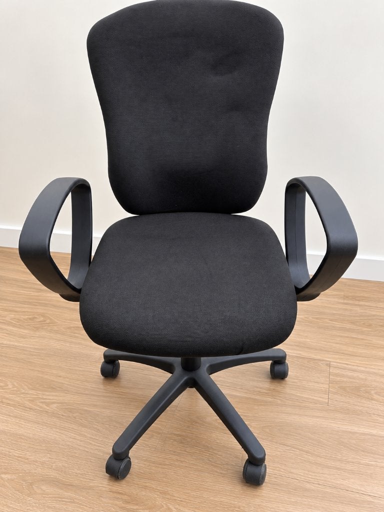 Chaise de bureau noire, Enlèvement, Utilisé, Chaise de bureau, Ergonomique