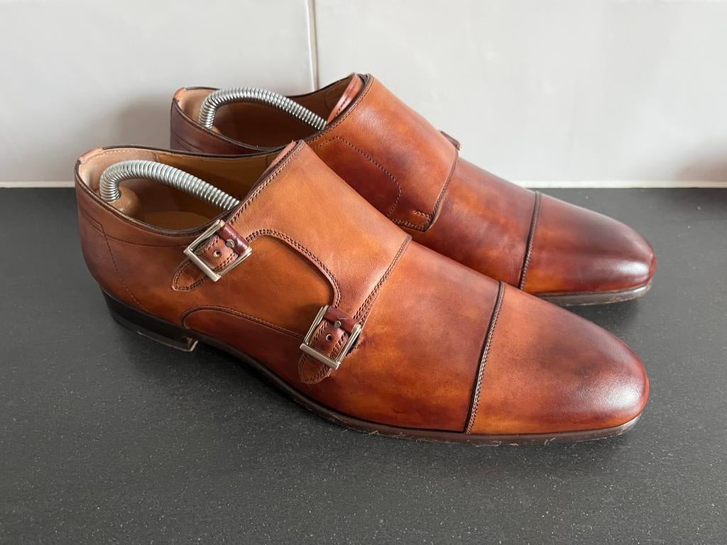 Magnanni herenschoenen maat 41, Kleding | Heren, Schoenen, Overige kleuren, Ophalen of Verzenden, Gespschoenen, Zo goed als nieuw