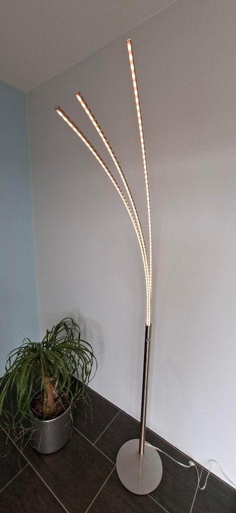 Led vloerlamp, Ophalen, Overige fittingen, Zo goed als nieuw, Metaal