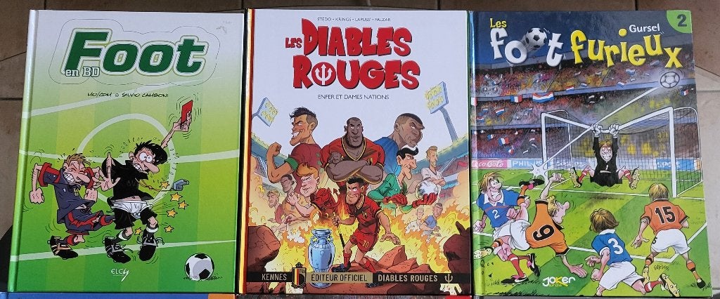 Lot de BD sur le football, Plusieurs BD, Enlèvement