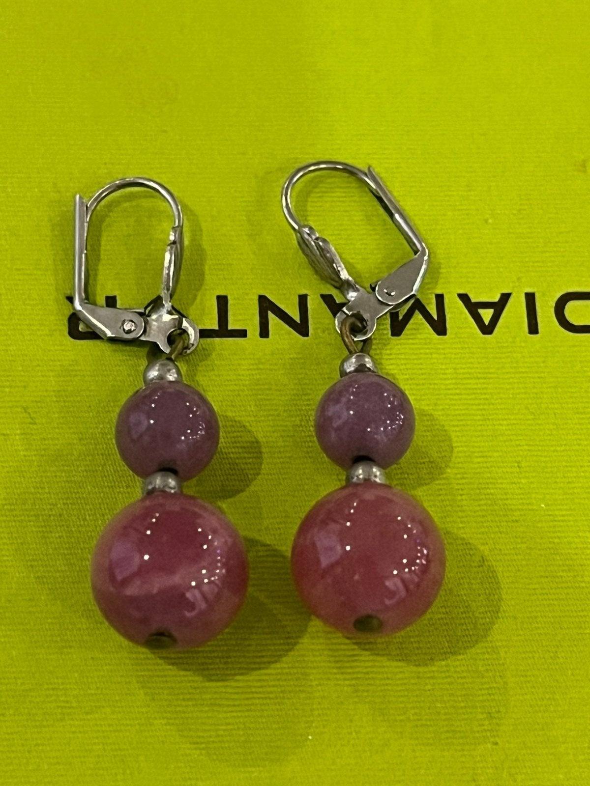 Oorbellen edelsteen, Handtassen en Accessoires, Oorbellen, Ophalen of Verzenden, Zo goed als nieuw