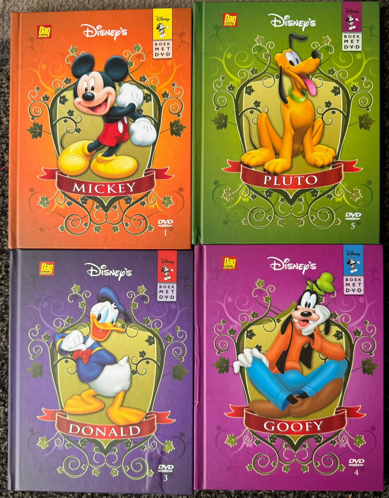 Disney leesboekjes + DVD (4 st.), Verzamelen, Ophalen, Nieuw