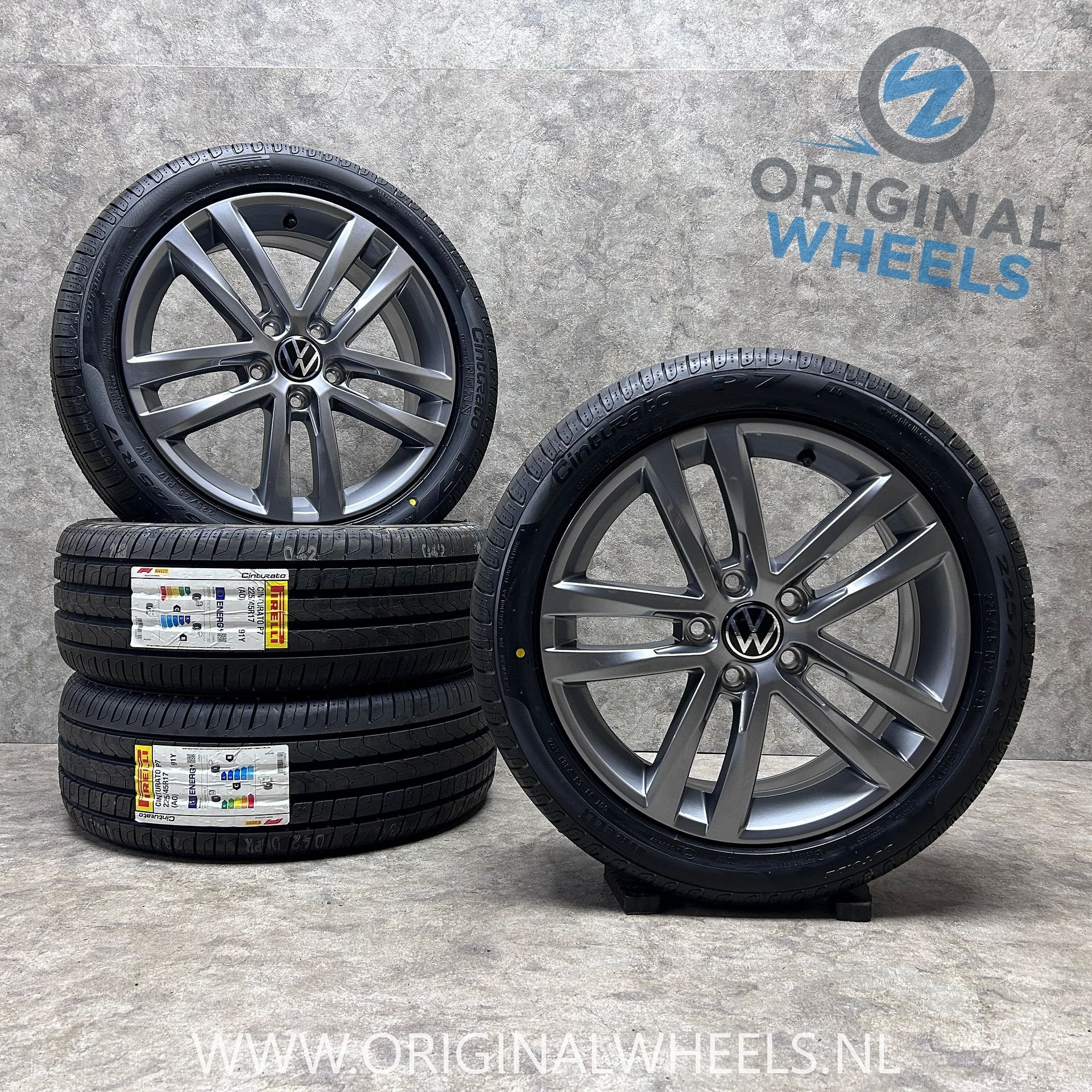 17 inch originele Salvador velgen + zomerbanden VW Golf, Auto-onderdelen, Gebruikt, -, -, Banden en Velgen