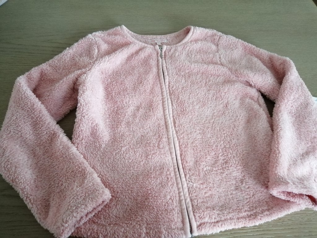 zacht , roos vestje maat 152, Kinderen en Baby's, Kinderkleding | Maat 152, Ophalen of Verzenden, Zo goed als nieuw, Meisje, Trui of Vest